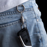 Maxbell 4xTitanium Alloy Keychain Key Holder Clip for Outdoor Tool Waist Belt Unisex