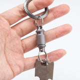 Maxbell 5xTitanium Alloy Keychain Key Holder Clip for Outdoor Tool Waist Belt Unisex