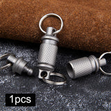 Maxbell 5xTitanium Alloy Keychain Key Holder Clip for Outdoor Tool Waist Belt Unisex