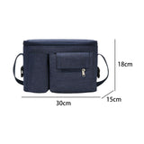 Maxbell Portable Storage Bag Cup Holder Bottle Diaper Baby Toy Stroller Organizer Blue