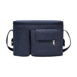Maxbell Portable Storage Bag Cup Holder Bottle Diaper Baby Toy Stroller Organizer Blue