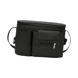 Maxbell Portable Storage Bag Cup Holder Bottle Diaper Baby Toy Stroller Organizer Black