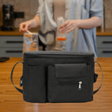 Maxbell Portable Storage Bag Cup Holder Bottle Diaper Baby Toy Stroller Organizer Black