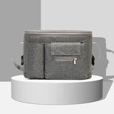 Maxbell Portable Storage Bag Cup Holder Bottle Diaper Baby Toy Stroller Organizer Gray