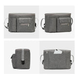 Maxbell Portable Storage Bag Cup Holder Bottle Diaper Baby Toy Stroller Organizer Gray