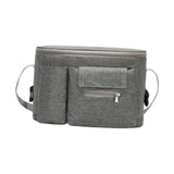 Maxbell Portable Storage Bag Cup Holder Bottle Diaper Baby Toy Stroller Organizer Gray