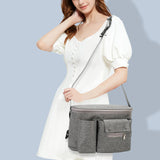 Maxbell Portable Storage Bag Cup Holder Bottle Diaper Baby Toy Stroller Organizer Gray