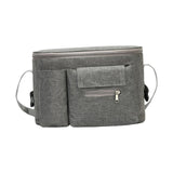 Maxbell Portable Storage Bag Cup Holder Bottle Diaper Baby Toy Stroller Organizer Gray