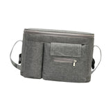 Maxbell Portable Storage Bag Cup Holder Bottle Diaper Baby Toy Stroller Organizer Gray