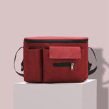 Maxbell Portable Storage Bag Cup Holder Bottle Diaper Baby Toy Stroller Organizer Red