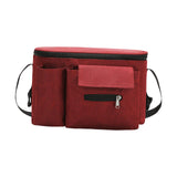 Maxbell Portable Storage Bag Cup Holder Bottle Diaper Baby Toy Stroller Organizer Red