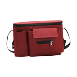 Maxbell Portable Storage Bag Cup Holder Bottle Diaper Baby Toy Stroller Organizer Red