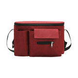 Maxbell Portable Storage Bag Cup Holder Bottle Diaper Baby Toy Stroller Organizer Red