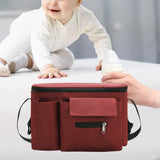 Maxbell Portable Storage Bag Cup Holder Bottle Diaper Baby Toy Stroller Organizer Red