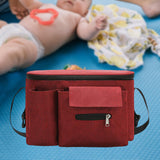 Maxbell Portable Storage Bag Cup Holder Bottle Diaper Baby Toy Stroller Organizer Red
