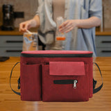 Maxbell Portable Storage Bag Cup Holder Bottle Diaper Baby Toy Stroller Organizer Red