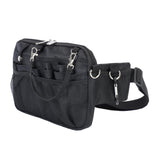 Maxbell 3xUtility Nurse Fanny Pack Nursing Organizer Belt Nurse Apron Hip Bag Pouch Black