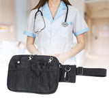 Maxbell 3xUtility Nurse Fanny Pack Nursing Organizer Belt Nurse Apron Hip Bag Pouch Black