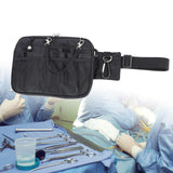 Maxbell 3xUtility Nurse Fanny Pack Nursing Organizer Belt Nurse Apron Hip Bag Pouch Black