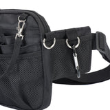 Maxbell 3xUtility Nurse Fanny Pack Nursing Organizer Belt Nurse Apron Hip Bag Pouch Black