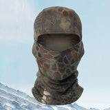 Maxbell Cold Weather Balaclava Ski Cover Bandana Face Warm Cover for Hiking Snowmobile Dark Green Pattern - Aladdin Shoppers