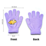 Maxbell Kids Winter Gloves Winter Warm Stretchy Mitten Knit Gloves Washable Child