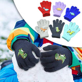 Maxbell Kids Winter Gloves Winter Warm Stretchy Mitten Knit Gloves Washable Child