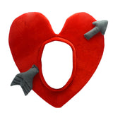 Maxbell 5xRed Heart Hat Headgear Photo Props Head Warm Cover for Adults Party Holiday