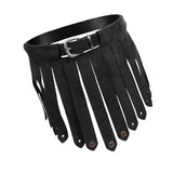 Maxbell 3xMedieval Fringe Tassel Belt Skirts Costume Accessories Cosplay Short Dress Black