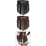 Maxbell 2xMedieval Fringe Tassel Belt Skirts Costume Accessories Cosplay Short Dress Black