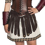 Maxbell 4xMedieval Fringe Tassel Belt Skirts Costume Accessories Cosplay Short Dress Brown