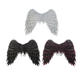 Maxbell 4xNon Woven Fabric Angel Wings Mardi Gras Halloween Cosplay Costume Props White
