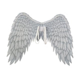 Maxbell 4xNon Woven Fabric Angel Wings Mardi Gras Halloween Cosplay Costume Props White