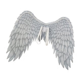 Maxbell 3xNon Woven Fabric Angel Wings Mardi Gras Halloween Cosplay Costume Props White