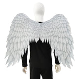 Maxbell 4xNon Woven Fabric Angel Wings Mardi Gras Halloween Cosplay Costume Props White