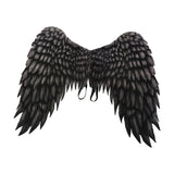 Maxbell 2xNon Woven Fabric Angel Wings Mardi Gras Halloween Cosplay Costume Props Black
