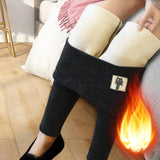 Women Fleece Lined Leggings Thick Velvet Tights Stretch Thermal Pant Casual S