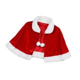 Maxbell 3xRed Velvet Cape Dress up Christmas Costume Cloak for Carnival Xmas Supplies Adult