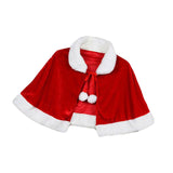 Maxbell 4xRed Velvet Cape Dress up Christmas Costume Cloak for Carnival Xmas Supplies Adult