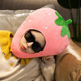 Maxbell 2xSoft Strawberry Hat Decor Cartoon Headgear for Holiday Halloween Party