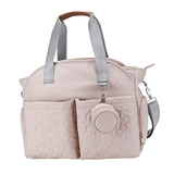 Maxbell Nappy Changing Bag Handbag mom bag Large Capacity Zipper Closure Durable Light Pink