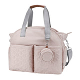 Maxbell Nappy Changing Bag Handbag mom bag Large Capacity Zipper Closure Durable Light Pink