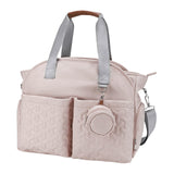 Maxbell Nappy Changing Bag Handbag mom bag Large Capacity Zipper Closure Durable Light Pink