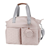 Maxbell Nappy Changing Bag Handbag mom bag Large Capacity Zipper Closure Durable Light Pink