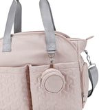 Maxbell Nappy Changing Bag Handbag mom bag Large Capacity Zipper Closure Durable Light Pink