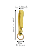 Maxbell 2x6Pcs Japanese Fish Hook Keychain Belt Clip Purse Wallet Holder Key Aureate