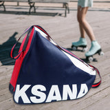 Maxbell Skating Bag Ice Skating Shoulder Strap Adjustable Outdoor Roller Blue - Aladdin Shoppers