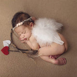 Maxbell Newborn Baby Photography Props Angel Outfits Headdress for Birthday Decor
