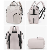 Maxbell Travel Diaper Bag Tote Shoulder Backpack Large Capacity Reinforced Stitching skin