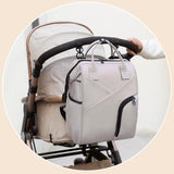 Maxbell Travel Diaper Bag Tote Shoulder Backpack Large Capacity Reinforced Stitching skin